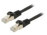 Patch cord S/FTP Cat 6a 10m negru Cablexpert, Gembird