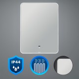 Veneția 60 oglindă cu senzor de mișcare cu iluminare led și dezumidificator 60x80 cm