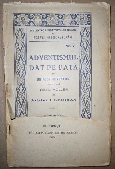 ADVENTISMUL DAT PE FATA DE UN FOST ADVENTIST TRADUSA DUPA CARL MULLER DE SCRIBAN