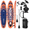 Set placa gonflabila SUP 350x81x15 cm cu scaun kayak si vasla 2 &icirc;n 1