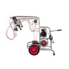 Aparat de Muls Vaci EMT 2 Posturi, 1 Bidon, 0.75CP, 170 l/min, Tanc Vacuum 16L, Cadru Metalic, Roti, Furtun Colectare