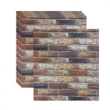 10 x Placi de tapet 3D, autoadeziv/autocolant, spuma moale, 70x77 cm, 5.39 mp
