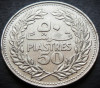 Moneda exotica 50 PIASTRES - LIBAN, anul 1969 * cod 121, Asia