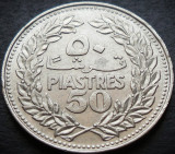 Cumpara ieftin Moneda exotica 50 PIASTRES - LIBAN, anul 1969 * cod 121, Asia