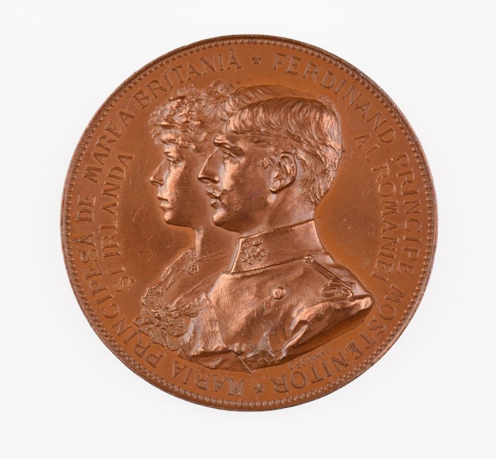 Medalia - Logodna Principelui Ferdinand cu Maria- 1893, superba