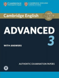 Cambridge English Advanced 3, Student&#039;s Book with Answers with Audio - Paperback brosat - Richard MacAndrew - Cambridge