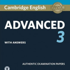 Cambridge English Advanced 3, Student's Book with Answers with Audio - Paperback brosat - Richard MacAndrew - Cambridge