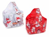 Cumpara ieftin Set 2 cosulete Craciun textil multicolor 24x17x28H