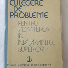 Culegere de probleme pentru admiterea in invatamantul superior 1984-1987 (doar matematica)