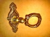 9775- Shield maner bronz sertare mobilier sau usi mici, servante, comode, etc. Pentru mobilier antic sau de calitate in metal bronzuit gravat.