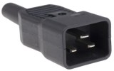 Conector de alimentare C20 IEC60320 230V tata, CS220M16, Oem