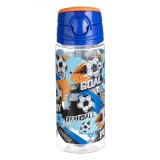 Sticlă Apă, Model Fotbal, Pop-Up, Capacitate 500ml, Multicolor, Plastic, Oem
