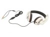 Căști cu microfon alb-negru Jack 3,5mm 1,8m