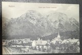 Carte postala, circulata, Busteni vedere spre Muntele Caraiman, 1903