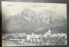 Carte postala, circulata, Busteni vedere spre Muntele Caraiman, 1903