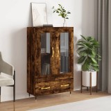 vidaXL Dulap &icirc;nalt, stejar afumat, 69,5x31x115 cm, lemn prelucrat