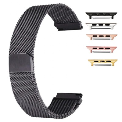 Curea tip Milanese Loop, compatibila Apple Watch 10, 42mm, Black, Size S foto