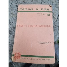 POETI BASARABENI, CULEGERE DE ION PILLAT