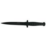 Cutit-Sting tip baioneta Rambo VI cu doua taisuri, maner cauciuc + teaca