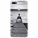 Husa silicon pentru Huawei Y6 Pro 2017, Abstract Dock Man Grey