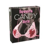 Sutien comestibil SPENCER &amp; FLEETWOOD Lovers Candy Bra, lenjerie sexy pentru femei cu inimi, marime universala, roz și roșu