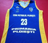 Maiou oficial de joc Baschet - CSM PETROLUL PLOIESTI (echipament de acasa) nr. 23 Munteanu