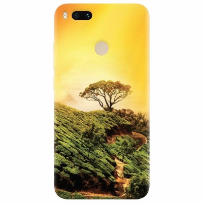 Husa silicon pentru Xiaomi Mi A1, Hill Top Tree Golden Light foto