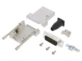 Conector D-Sub 15 PIN Tată Lipire Cablu Gold