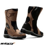 Cumpara ieftin Ghete pentru scuter - motocicleta Touring Unisex Seventy model SD-BT13 culoare: maro Maro 43