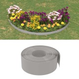 VidaXL Borduri de grădină, 2 buc, gri, 10 m 20 cm, polietilenă