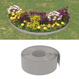 Bordura de gradina, gri, 10 m 20 cm, polietilena GartenMobel Dekor, vidaXL