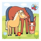 Baby puzzle - Animalute jucause - 3-5 piese, Dino