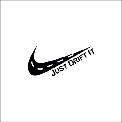 Sticker Auto , zJust Drive It, , Design Inspirat Nike foto