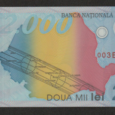 Romania, 2000 LEI 1999, UNC, eclipsa_003B0006491