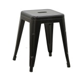 Taburet Utopia metal gri mat 30x30x45cm 30x30