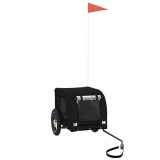 Cumpara ieftin Remorca bicicleta animale companie, negru, textil oxford/fier