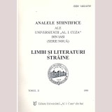 - Analele stiintifice ale Universitatii &quot;Al. I. Cuza&quot; din Iasi (serie noua) - Limbi si literaturi straine - Tomul II - 136637