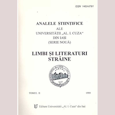 - Analele stiintifice ale Universitatii &amp;quot;Al. I. Cuza&amp;quot; din Iasi (serie noua) - Limbi si literaturi straine - Tomul II - 136637 foto