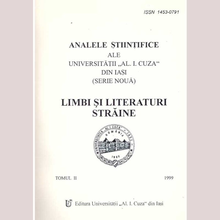 - Analele stiintifice ale Universitatii &quot;Al. I. Cuza&quot; din Iasi