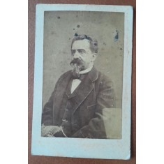 Fotografie tip CDV, General George Manu (1933-1911), ministru de razboi, 1896