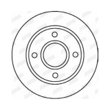 Disc frana JURID Ford Escort VI, Fiesta, Focus I, Fusion, Ka, Puma, Mazda 2 diam. 258.4mm