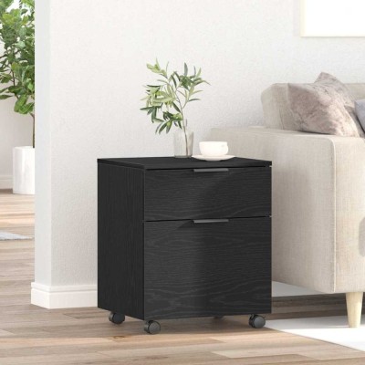vidaXL Dulap pentru Fișiere Stejar negru 45 x 38 x 54 cm Lemn compozit foto