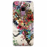 Husa silicon pentru Samsung S9, Abstract Flowers Tattoo Illustration