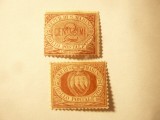 2 Timbre San Marino 1894 : 2c cu pliu , si 10c, Nestampilat