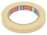 Bandă de Mascare 15mm x 50m 130um 10% Cauciuc Natural, Tesa