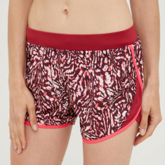 Under Armour pantaloni scurți de antrenament Fly By 2.0 femei, culoarea roz, modelator, high waist