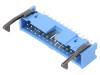 Conector TE Connectivity IDC Soclu THT 26 Pini Aurit Montare Dreapta Pas 2.54mm Albastru