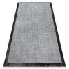 Covor sisal Floorlux 20401 Cadru argintiu si negru, 160x230 cm