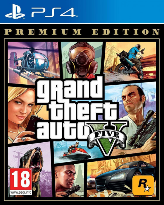 Jocuri Rockstar PlayStation 4 Grand Theft Auto V Premium Edition