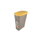 Cos gunoi, 25 litri, Ecobin, galben, Plastor Trading